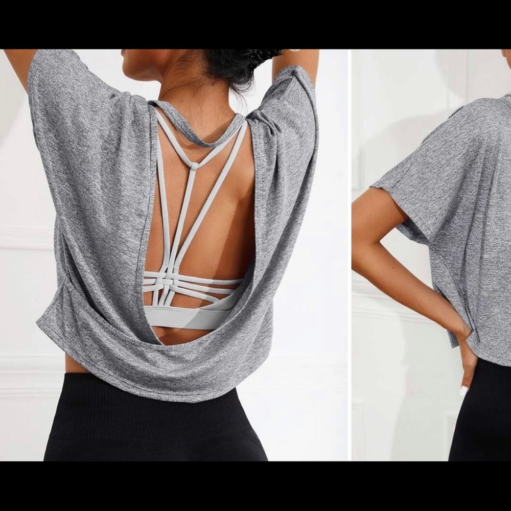 Open Back Yoga Shirt